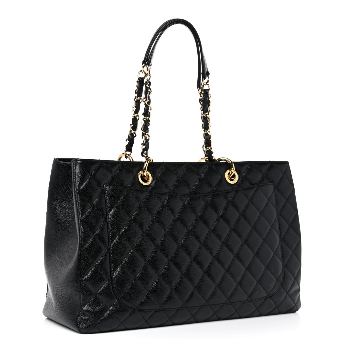 Caviar Quilted XL Grand Shopping Tote GST Black