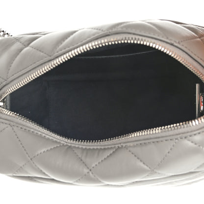 Saint Laurent Calfskin Y Quilted Monogram Small Loulou Bowling Bag Light Gray 5 of 10
