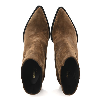 Saint Laurent Suede Theo 95 Chelsea Boots 37.5 Land 2 of 10