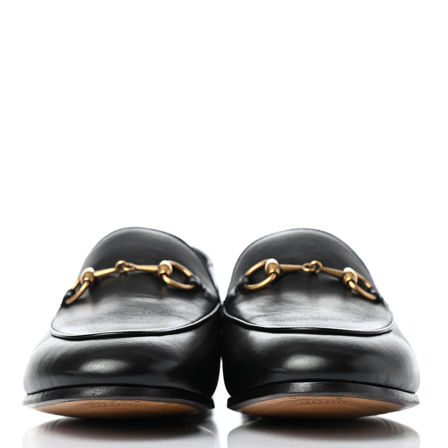 Lambskin Womens Brixton Horsebit Loafers 37.5 Black