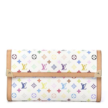 Louis Vuitton Monogram Multicolor Porte Tresor International Wallet White 1 of 7