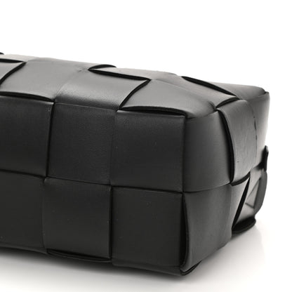 Bottega Veneta Lambskin Maxi Intrecciato Brick Cassette Bag Black 9 of 10