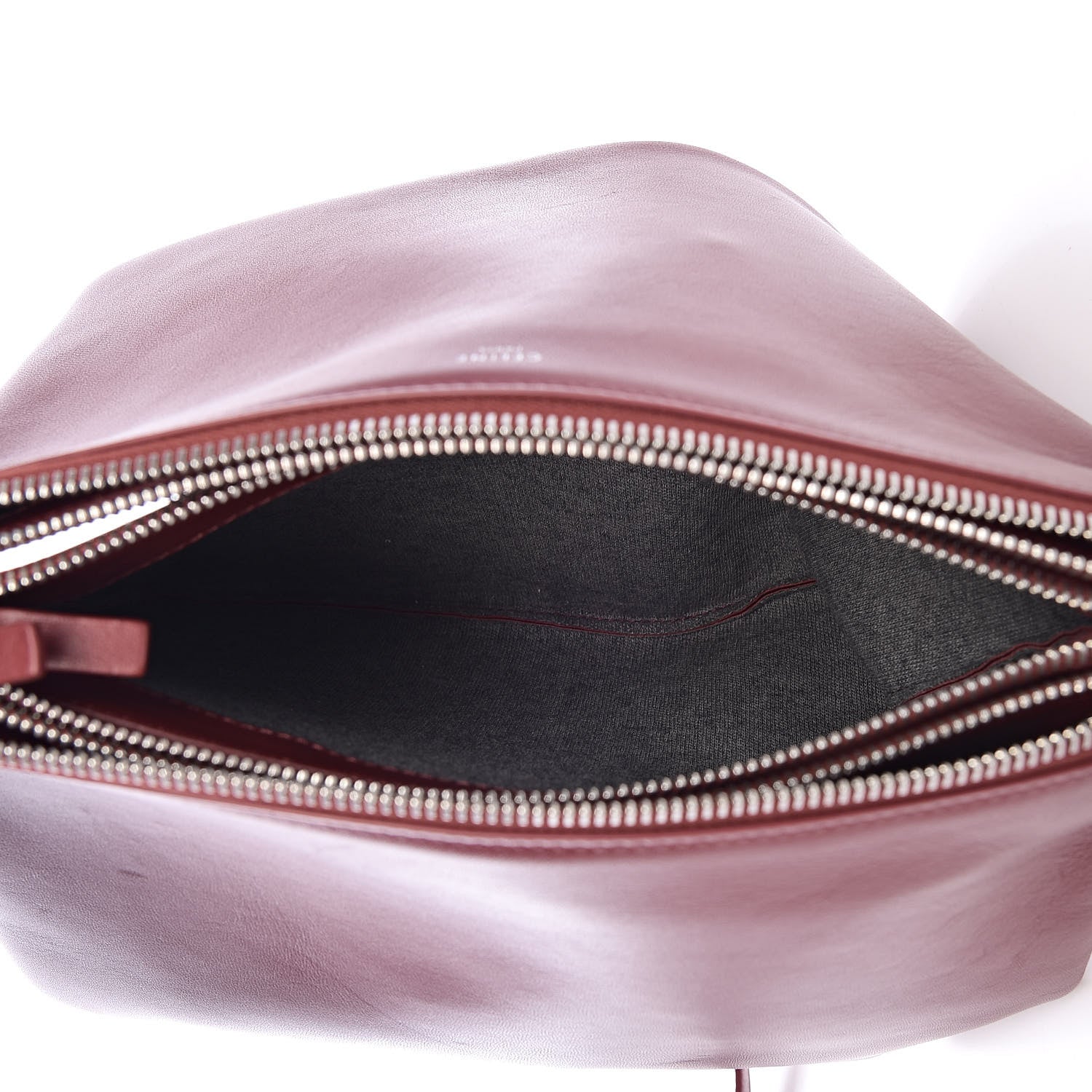 Celine Lambskin Large Trio Crossbody Bag Burgundy 7 of 11