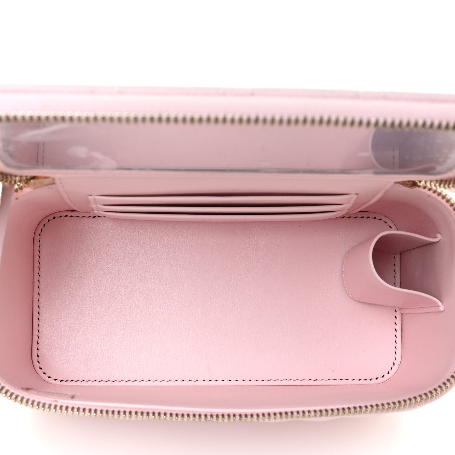 Chanel Caviar Quilted Small Vanity Case With Chain Light Pink 5 of 13