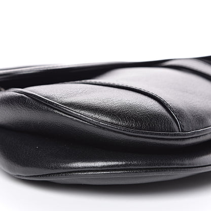 Christian Dior Calfskin Saddle Bag Black 8 of 12