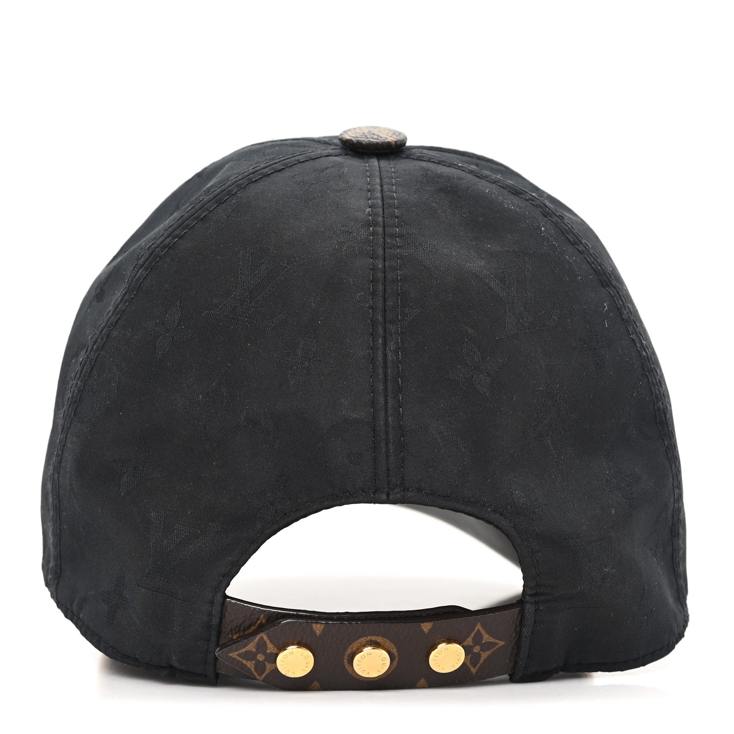 Louis Vuitton Polyester Silk Monogram LV Get Ready Cap M Black 5 of 9