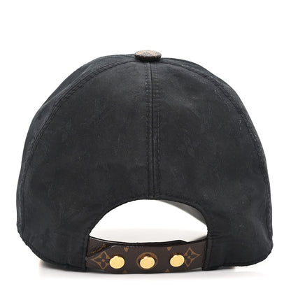 Louis Vuitton Polyester Silk Monogram LV Get Ready Cap M Black 5 of 9