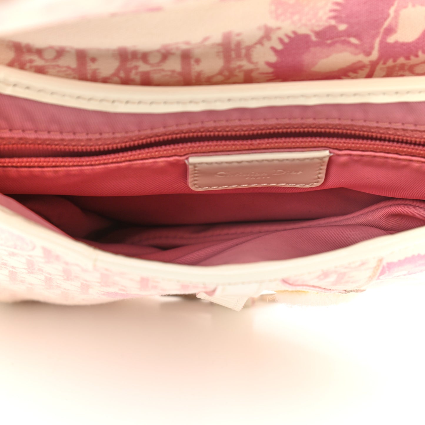 Monogram Floral Saddle Bag Pink
