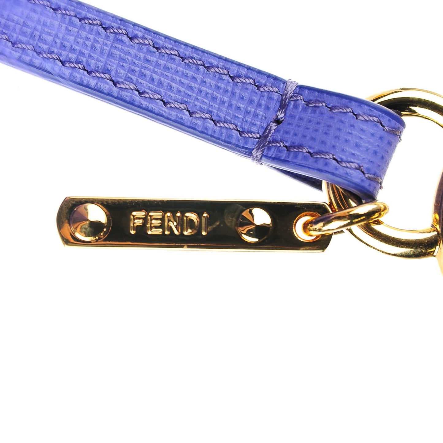 Fox Fur Pom Pom Bag Charm Berry