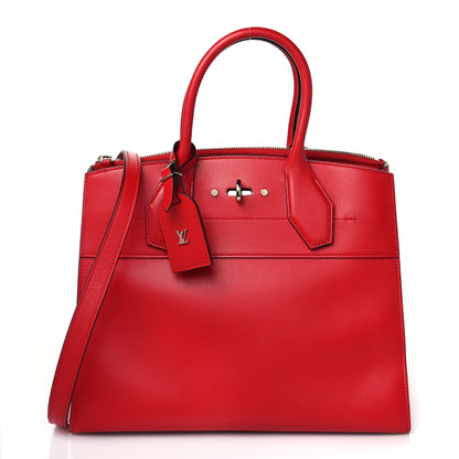 Louis Vuitton Taurillon City Steamer MM Rubis 1 of 10
