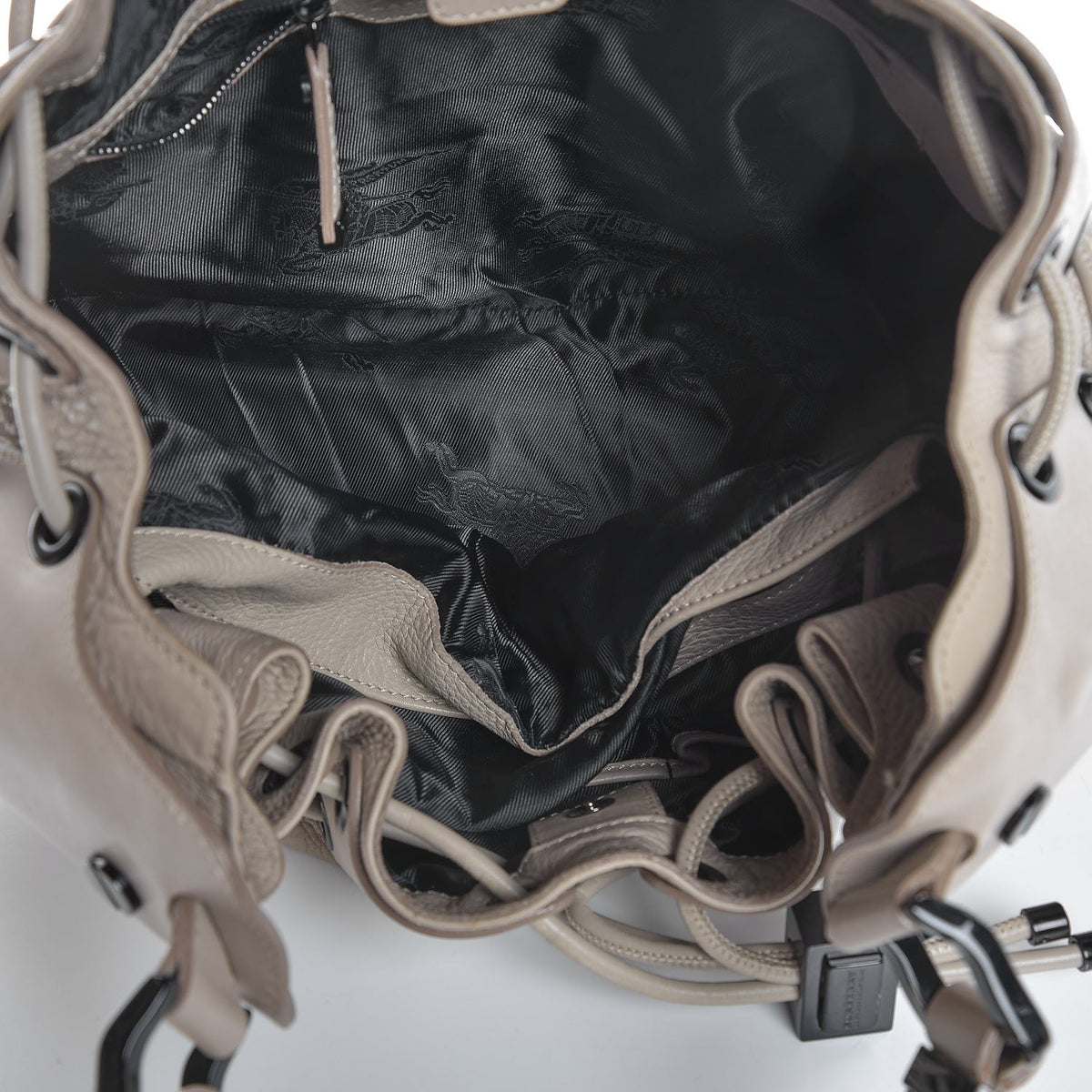 Burberry Calfskin Large Warrior Hobo Ivory 5 of 8