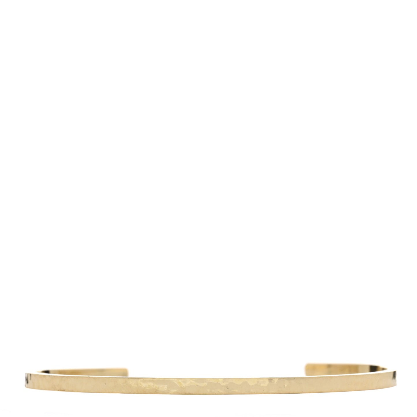 18K Yellow Gold Ellen Hammered Cuff Bracelet