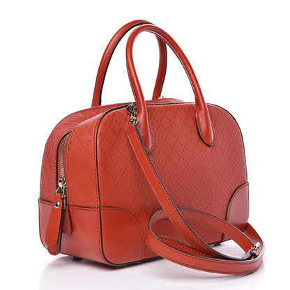 Gucci Calfskin Diamante Small Top Handle Bag Orange 3 of 13