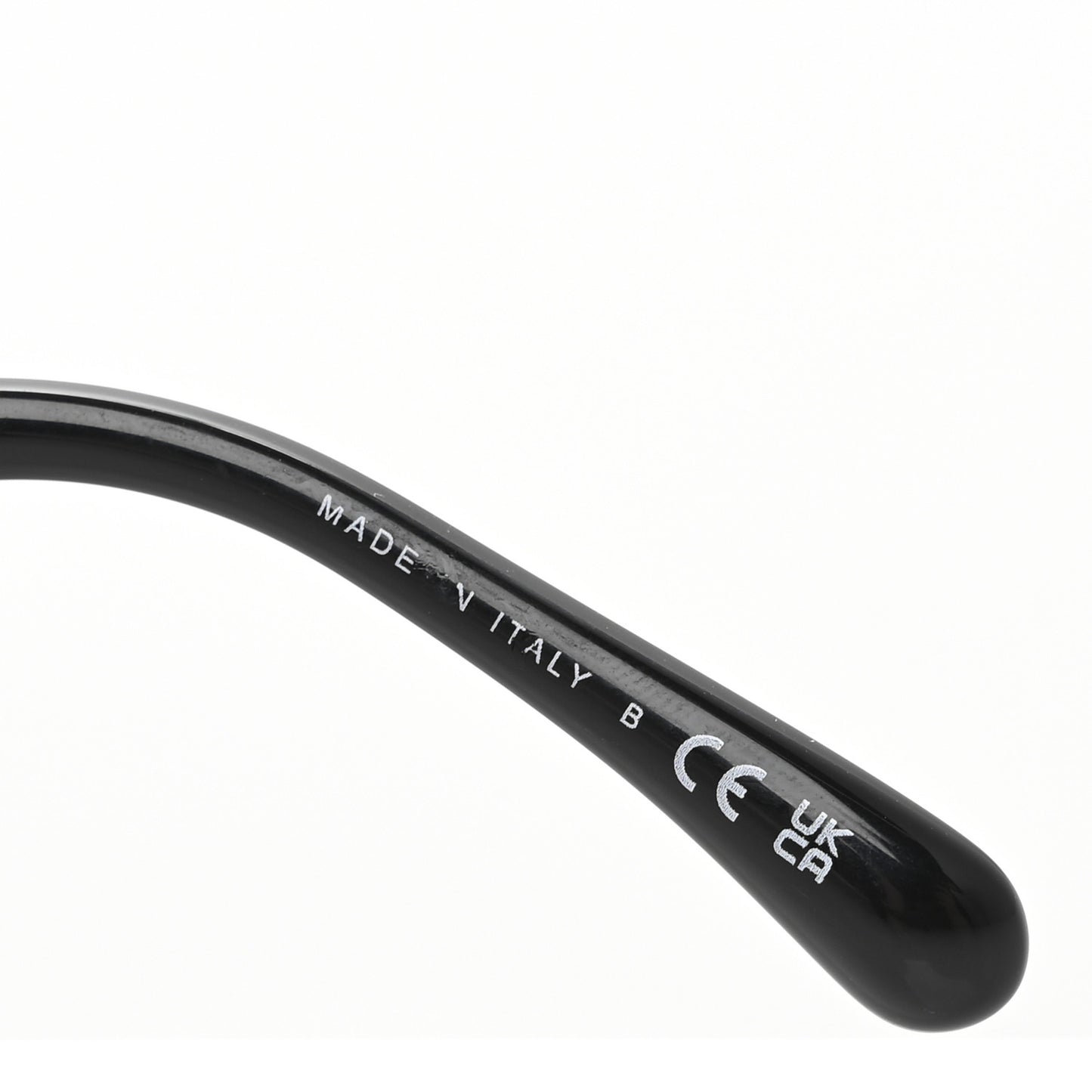 Acetate Strass Square Sunglasses 5422-B-A Black White