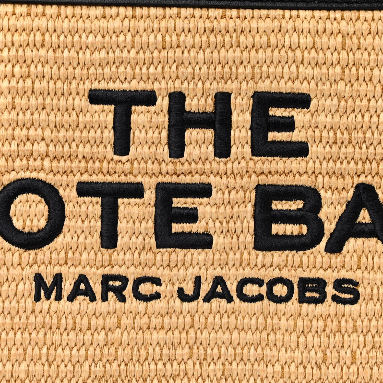 Marc Jacobs Calfskin Woven Straw Small The Tote Bag Natural 8 of 10