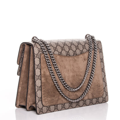 Gucci GG Supreme Monogram Medium Dionysus Shoulder Bag Taupe 3 of 7