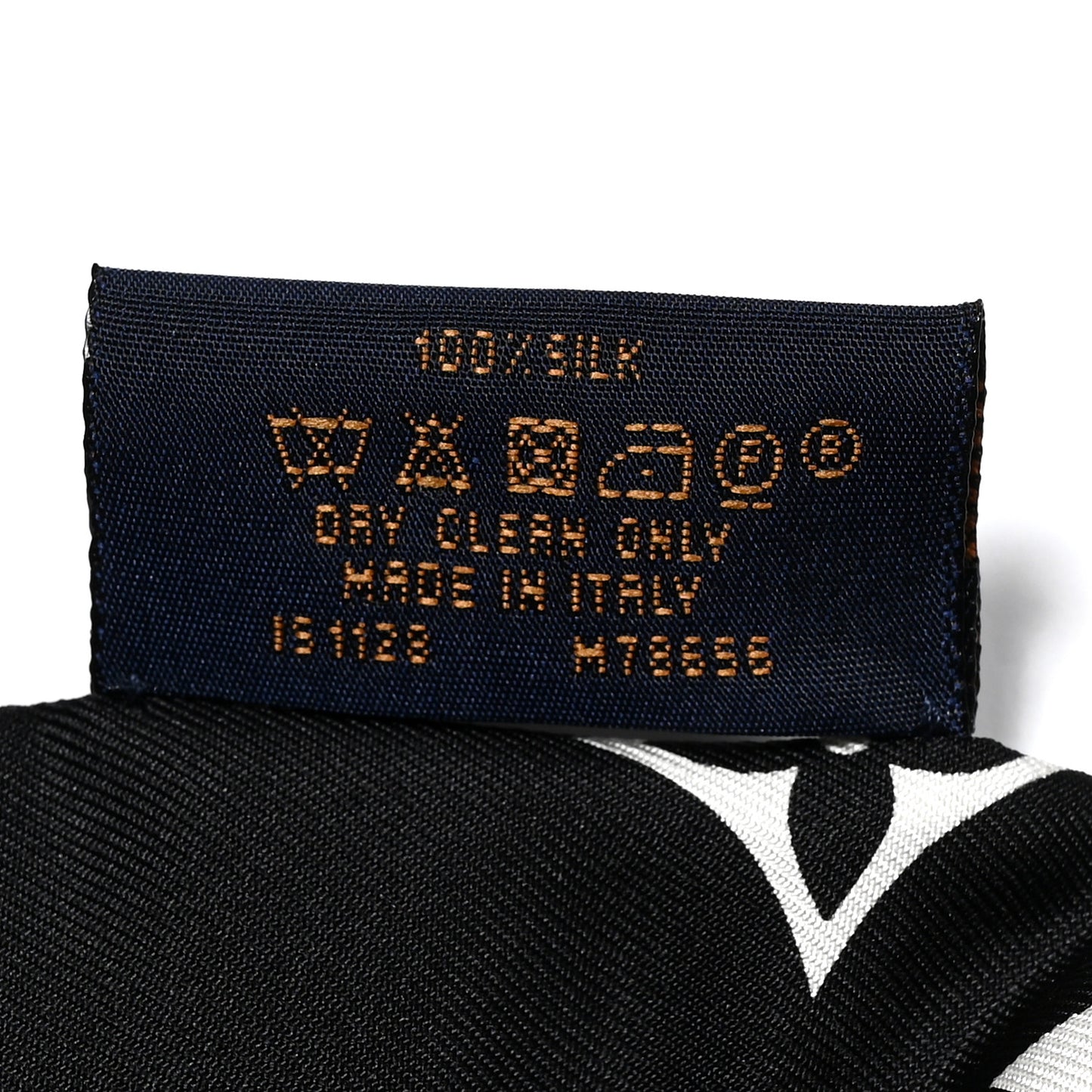 Silk Monogram Confidential Bandeau Black
