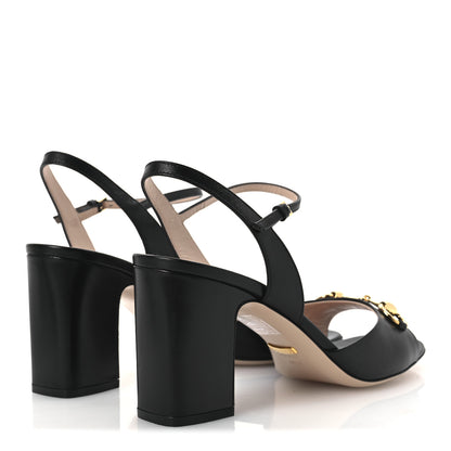 Gucci Malaga Kid Horsebit Lady 75mm Sandals 40.5 Black 5 of 12