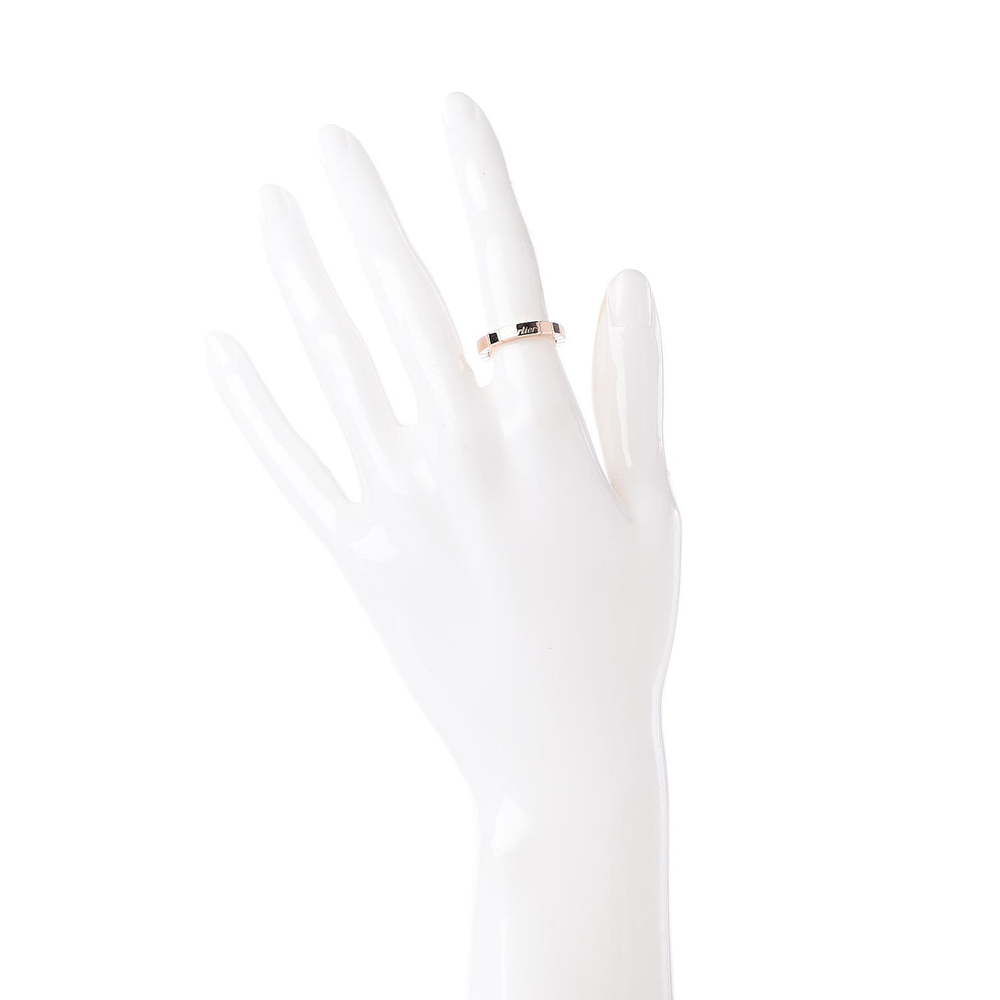 18K Pink Gold 3mm Lanieres Ring 49 4.75