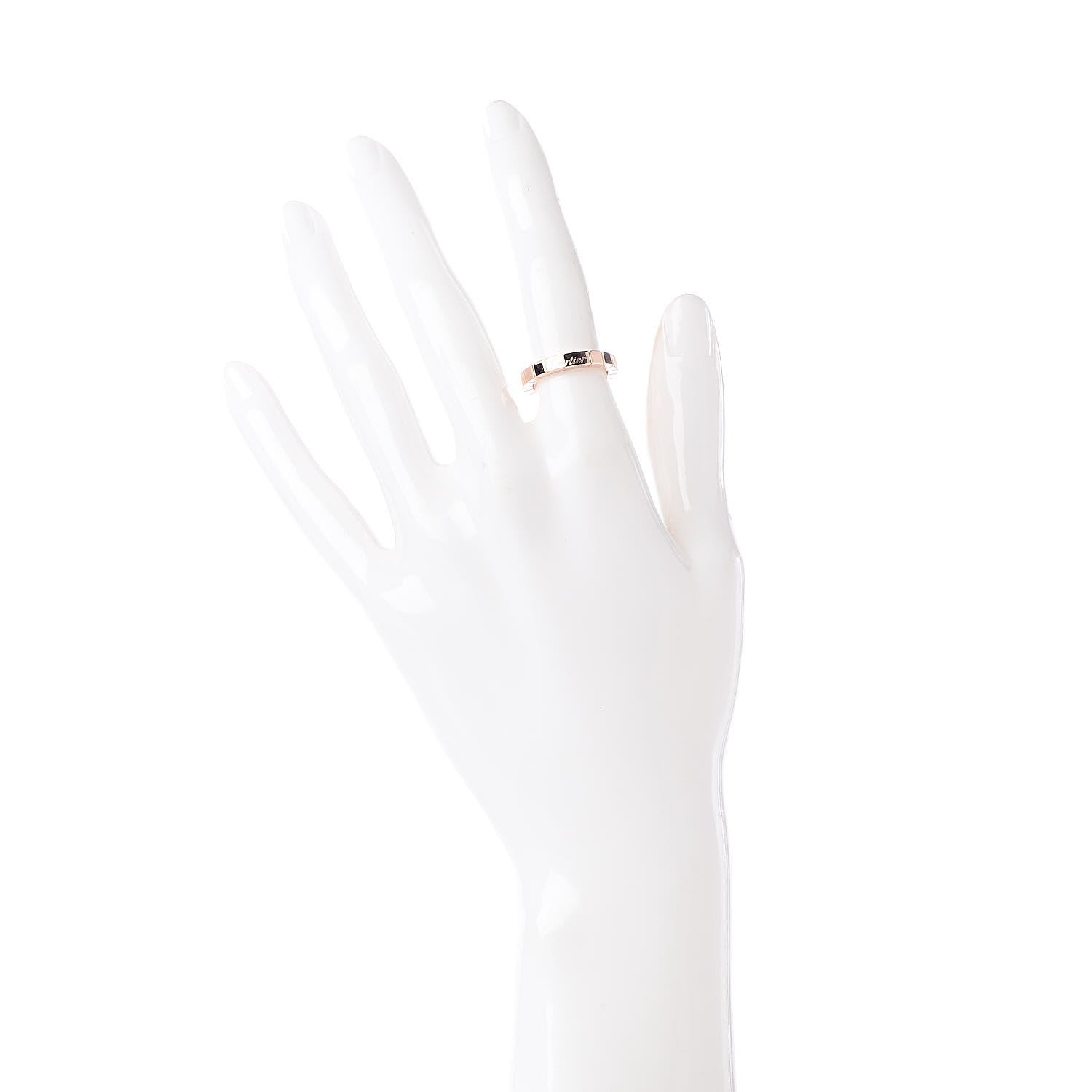 Cartier 18K Pink Gold 3mm Lanieres Ring 49 4.75 2 of 4