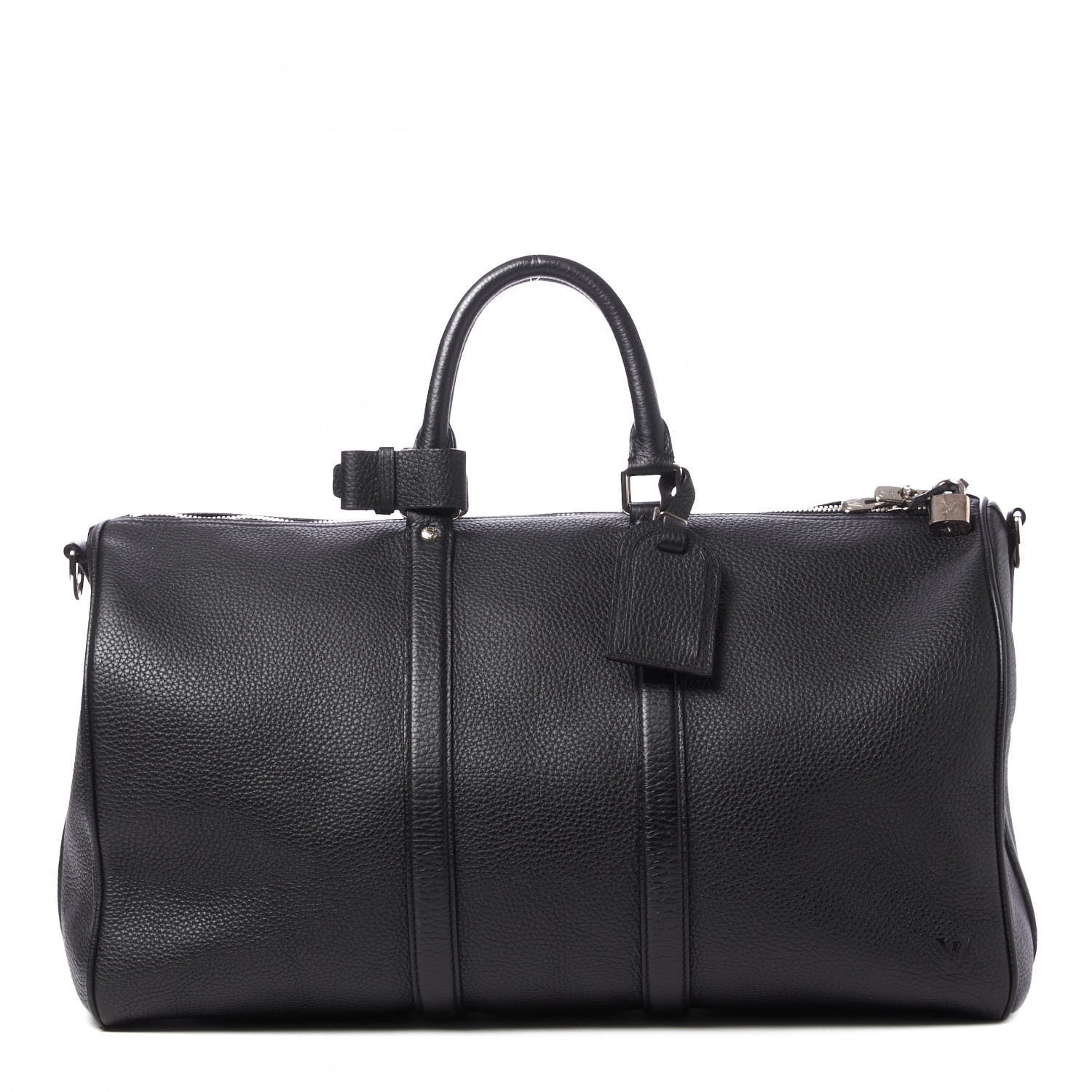 Louis Vuitton Taurillon Keepall Bandouliere 45 Black 1 of 8
