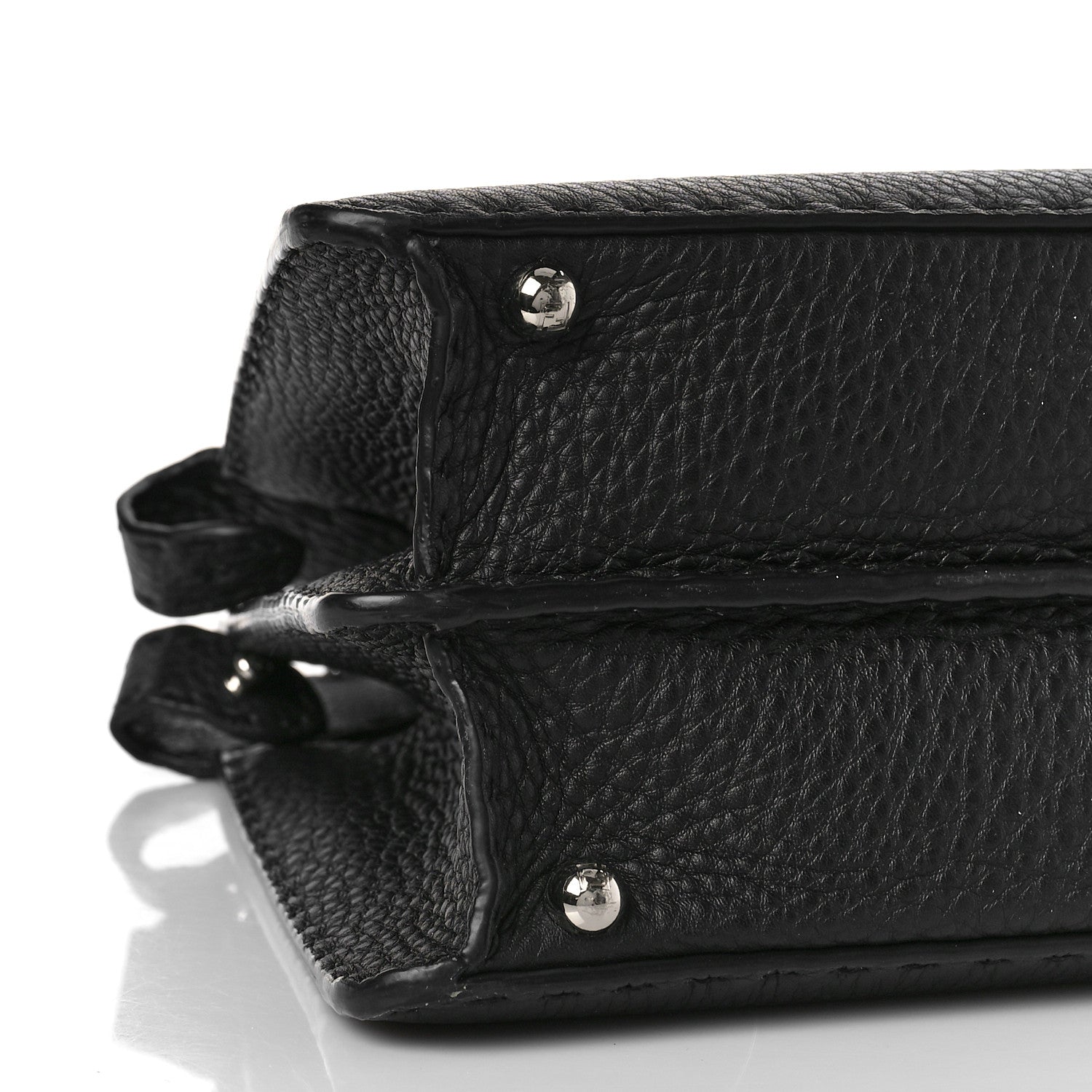 Fendi Cuoio Romano Selleria Chamois Medium Peekaboo I SEE U Satchel Black Camel Sunflower 7 of 8