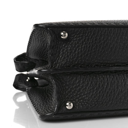 Fendi Cuoio Romano Selleria Chamois Medium Peekaboo I SEE U Satchel Black Camel Sunflower 7 of 8