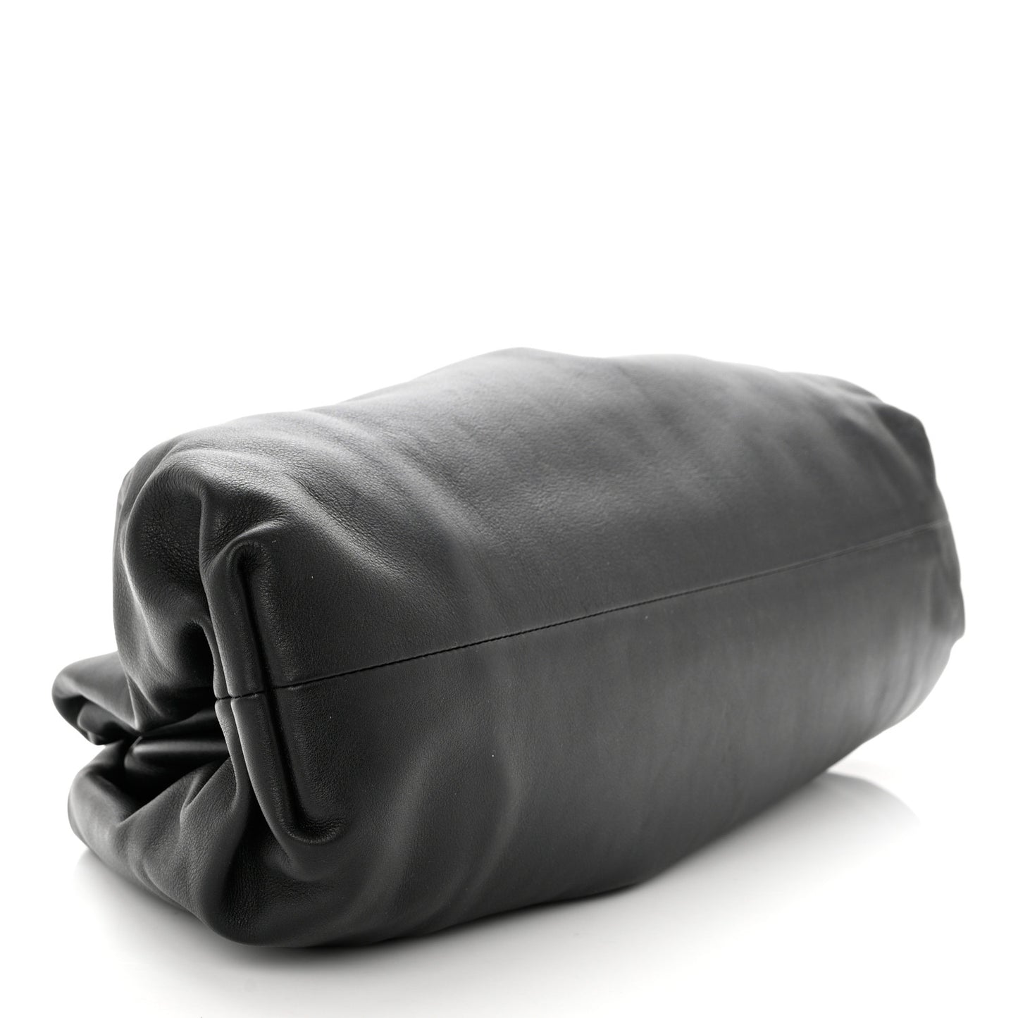 Smooth Butter Calf The Pouch Oversized Clutch Black