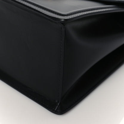 Dolce & Gabbana Smooth Calfskin Medium Devotion Envelope Top Handle Bag Black 9 of 9