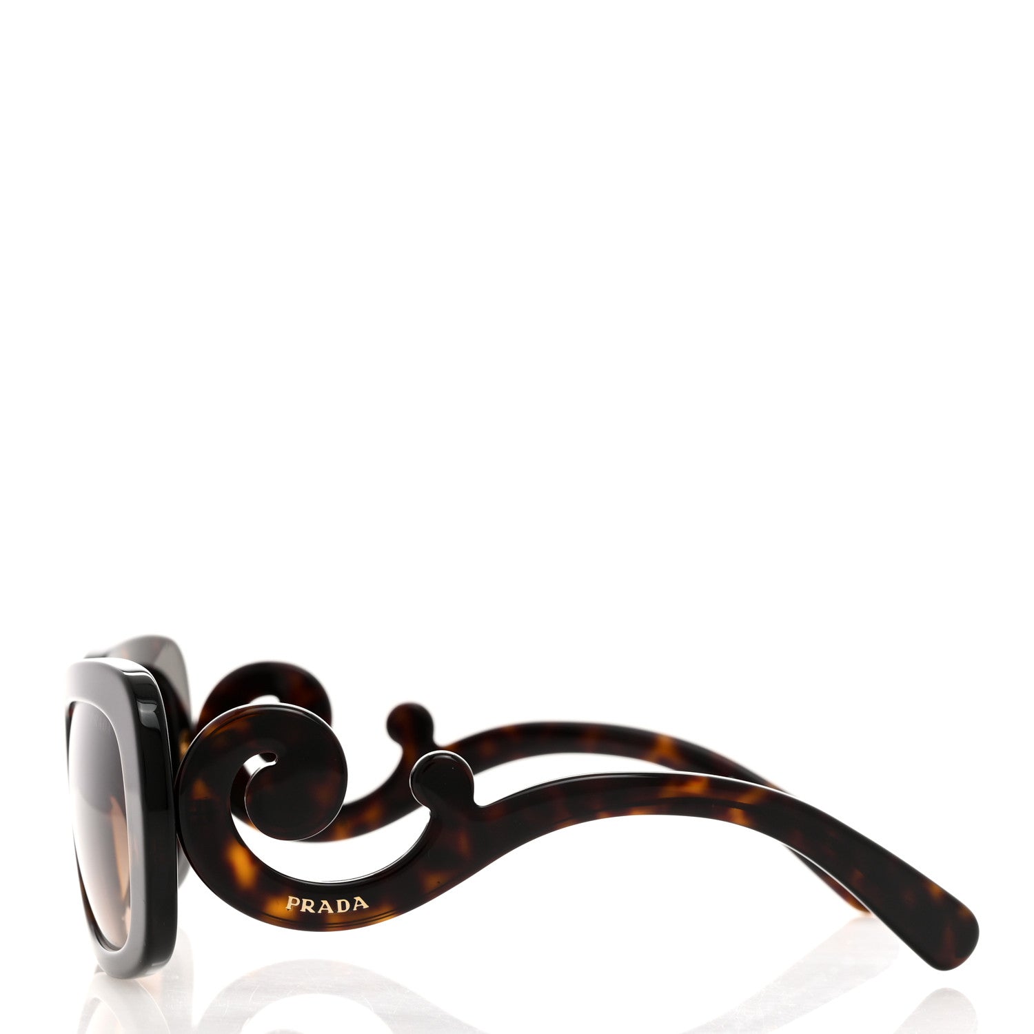 Prada Baroque Sunglasses SPR 27O Tortoise 3 of 8