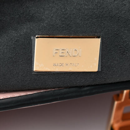 Fendi Vitello Glacier Small FF Tote Rosa Bourbon 7 of 13