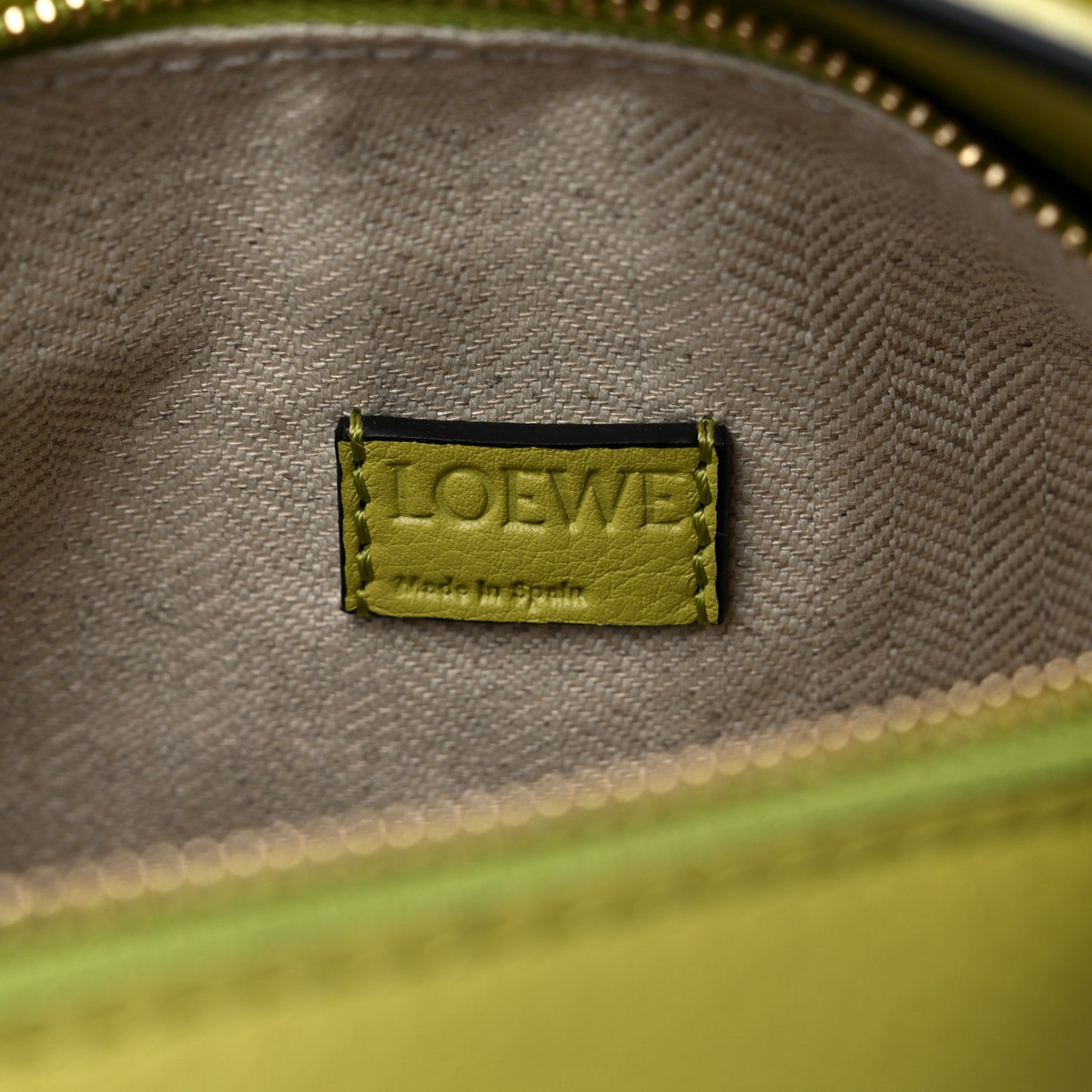 Calfskin Mini Puzzle Bag Lime Yellow