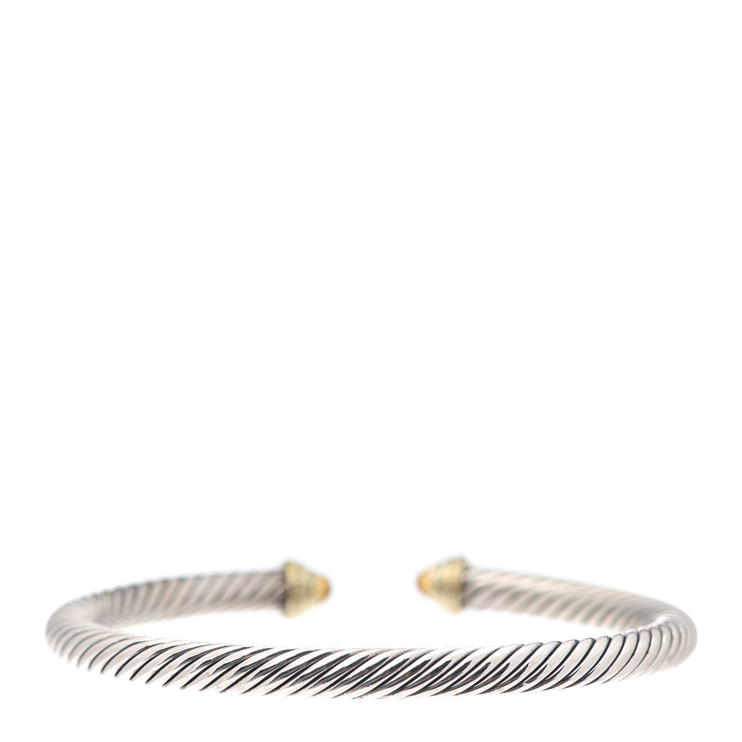 Sterling Silver 14K Yellow Gold Citrine 4mm Cable Kids Birthstone Bracelet