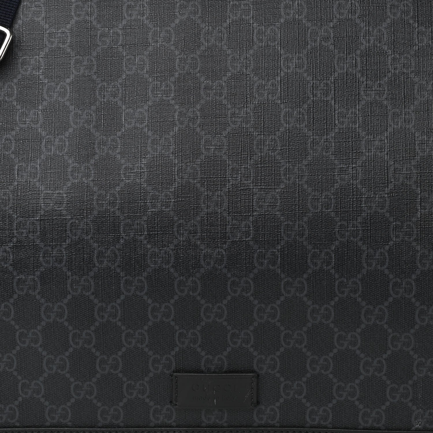 Gucci GG Supreme Monogram Web Messenger Diaper Bag Black Grey 8 of 16