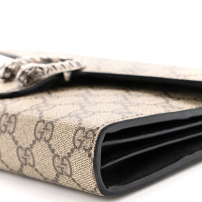 Gucci GG Supreme Monogram Mini Dionysus Chain Wallet Beige Black 11 of 11