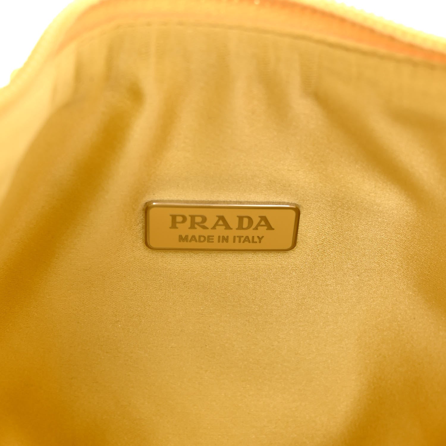 Prada Satin Crystal Mini Re-Edition 2000 Bag Ananas 6 of 9