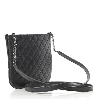Chanel Aged Calfskin Quilted Crossbody Bag Black 3 of 10