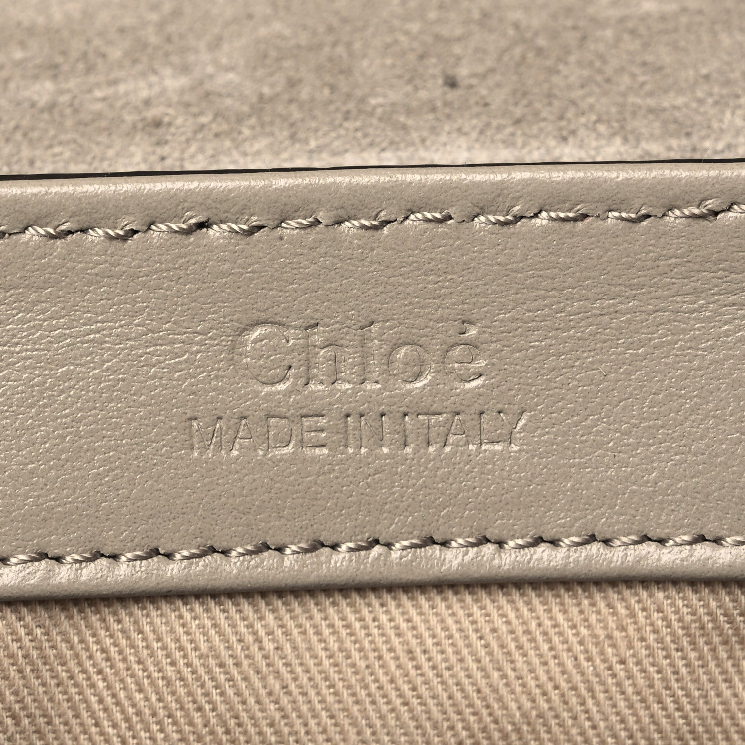Chloe Goatskin Calfskin Lizard Embossed Mini C Double Carry Antique Green 6 of 8