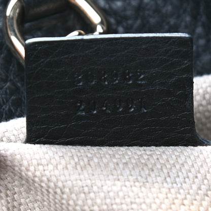 Gucci Pebbled Calfskin Medium Soho Chain Shoulder Bag Black 7 of 13