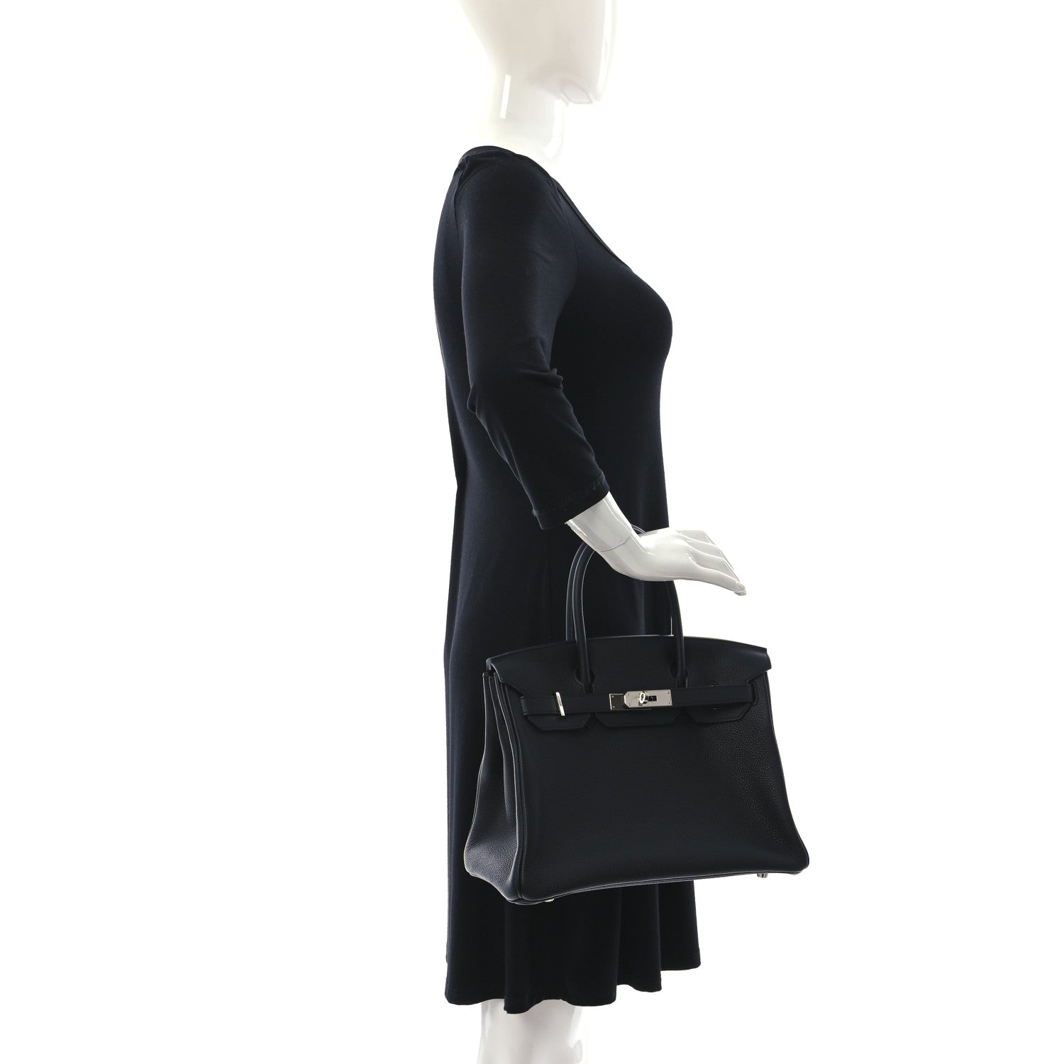 Hermes Togo Horseshoe Birkin 30 Black 3 of 10