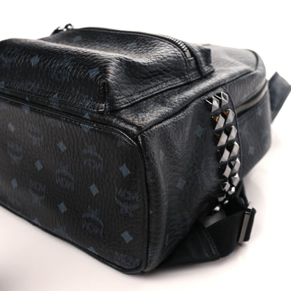 MCM Visetos Small Side Stud Stark Backpack Black 9 of 9