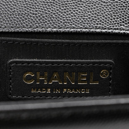 Chanel Caviar Quilted Medium Boy Flap Black 6 of 11