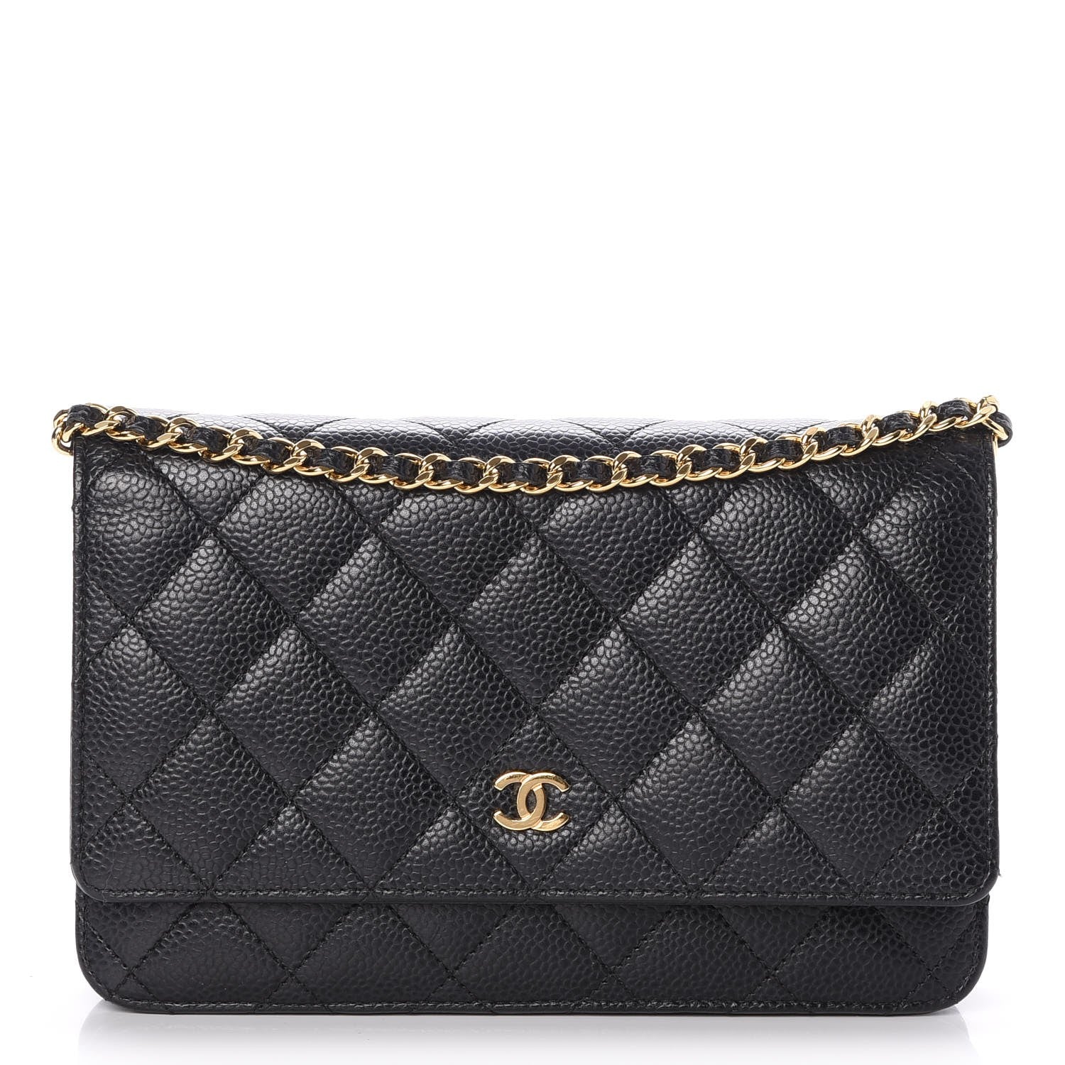 Chanel Caviar Quilted Wallet On Chain WOC Black 1 of 9