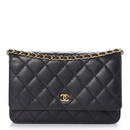 Chanel Caviar Quilted Wallet On Chain WOC Black 1 of 9