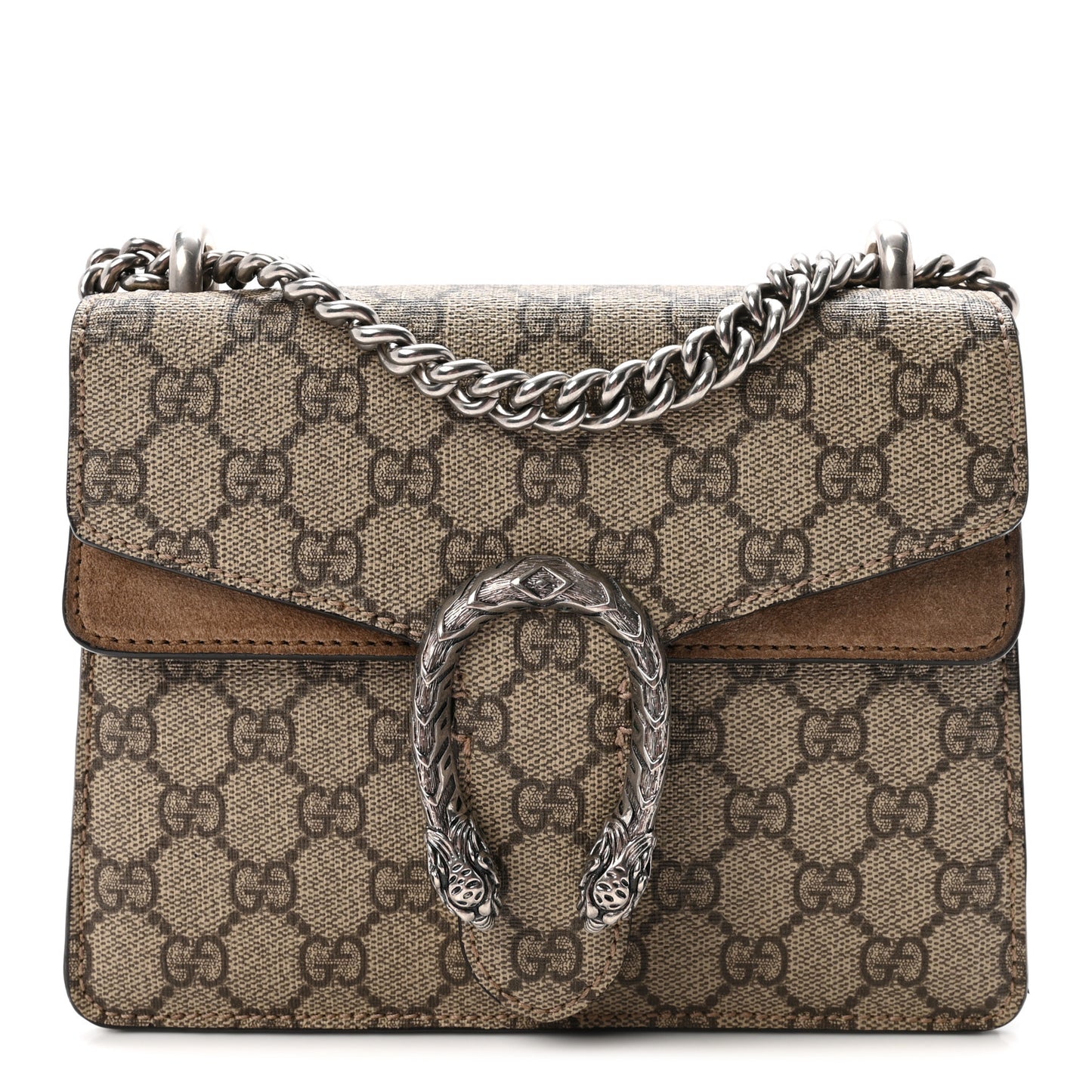 GG Supreme Monogram Mini Dionysus Shoulder Bag Taupe