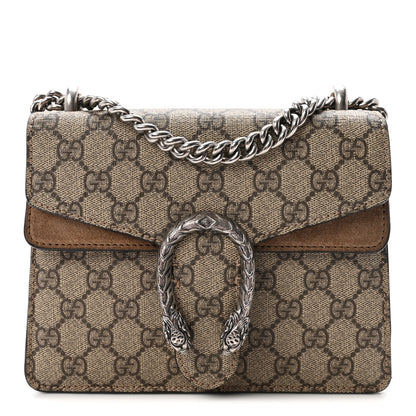 Gucci GG Supreme Monogram Mini Dionysus Shoulder Bag Taupe 1 of 11