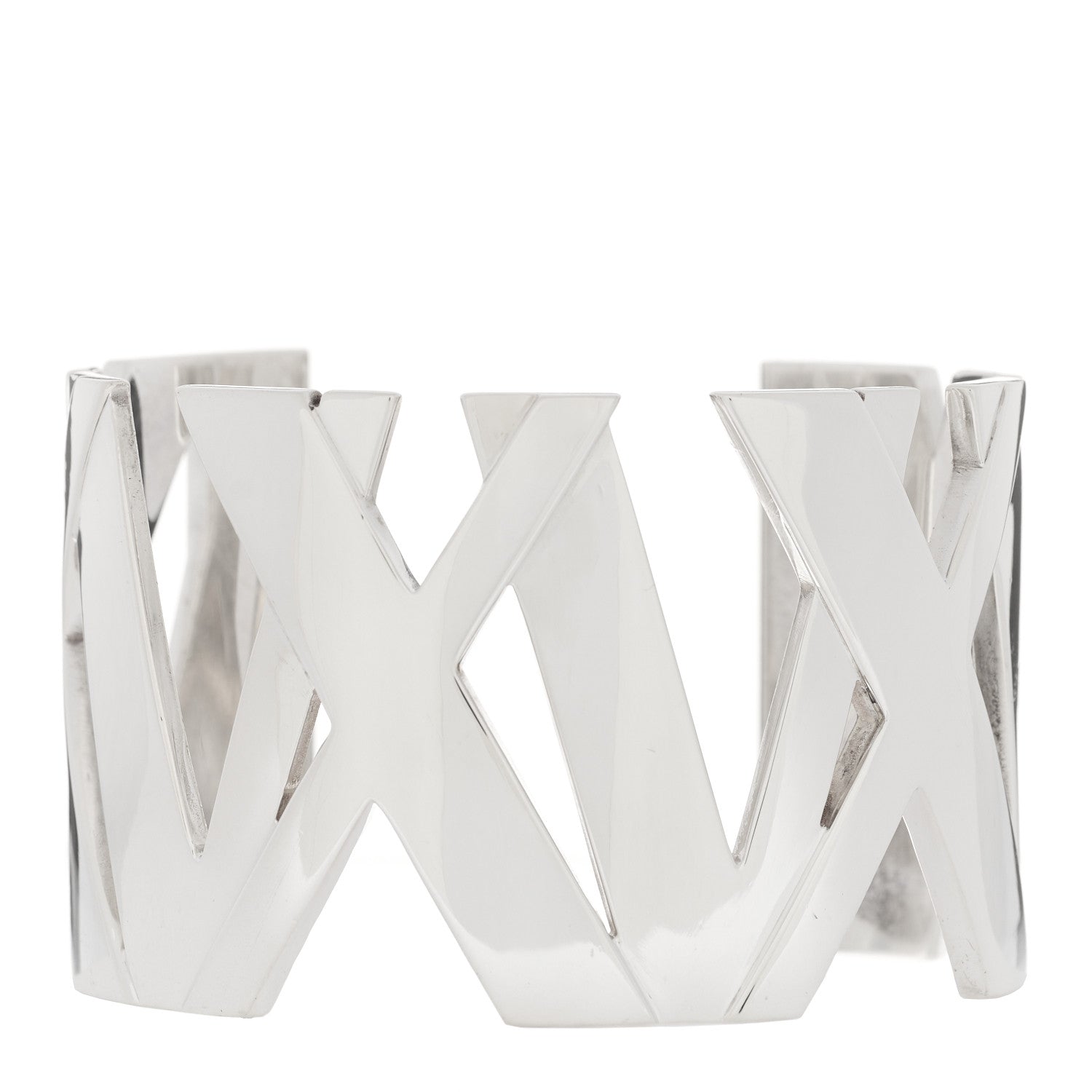 Tiffany Sterling Silver Wide Atlas Cuff Bracelet 1 of 4