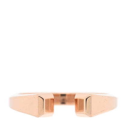 Hermes 18K Rose Gold PM Clou de Forge Ring 50 5.25 1 of 4