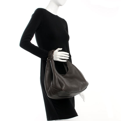 Bottega Veneta Catalano Calfskin Medium Campana Ebano 2 of 9