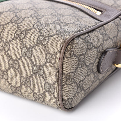 Gucci GG Supreme Monogram Web Small Ophidia Shoulder Bag Brown 9 of 10